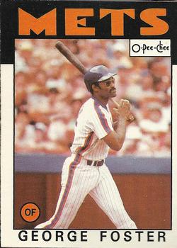 1986 O-Pee-Chee Baseball Cards 069      George Foster